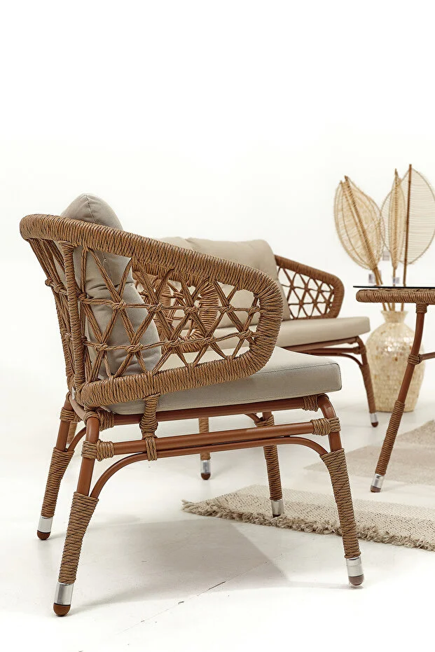 SERRA İKİLİ BAHÇE BALKON TAKIMI 2+1+1+MASA